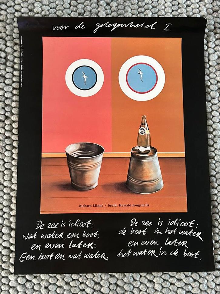 Voor de gelegenheid I poster 1992 PLINT met gebruikssporen, Verzamelen, Posters, Gebruikt, Overige onderwerpen, A1 t/m A3, Rechthoekig Staand