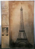Parijs Paris Eiffeltoren schilderij print 90 x 130 Lifestyle, 75 tot 100 cm, Print, Zo goed als nieuw, Ophalen