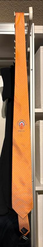 Oranje stropdas Europees Kampioenschap 10M Arnhem 2015, Ophalen of Verzenden, Zo goed als nieuw, Oranje, Met patroon