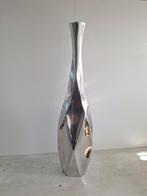 Chromen langwerpige vaas, Huis en Inrichting, Overige materialen, Overige kleuren, 50 tot 75 cm, Ophalen of Verzenden