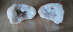 Bergkristal geode set, Ophalen of Verzenden