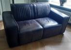 Lederen bank, Huis en Inrichting, Banken | Bankstellen, Ophalen, Gebruikt, 150 tot 200 cm, Tweepersoons