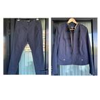Ook los te koop Summum donkerbl pak: jasje (42) broek (40), Ophalen of Verzenden, Zo goed als nieuw, Maat 42/44 (L), Blauw