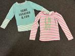 2 Leuke meisjes shirts, maat 110/116, Ophalen of Verzenden, Zo goed als nieuw, Meisje