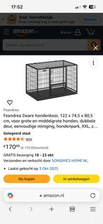 Bench zwart nieuw, Dieren en Toebehoren, Ophalen, Nieuw, Hondenhok, Minder dan 65 cm