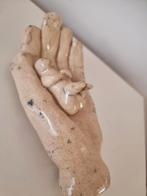 Vintage 1980 glazuur keramiek kunstbeeld, Ophalen of Verzenden