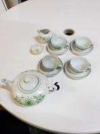 Mini servies nr. 6, met groene decoratie van Douwe Egberts,, Antiek en Kunst, Antiek | Servies compleet, Ophalen of Verzenden