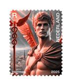 Crypto Postzegel Hermes Rood, Postzegels en Munten, Postzegels | Nederland, Verzenden, Na 1940