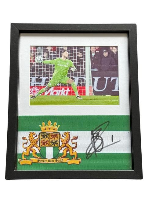Jusitn Bijlow gesigneerde Feyenoord aanvoerdersband, Verzamelen, Sportartikelen en Voetbal, Zo goed als nieuw, Shirt, Feyenoord