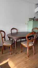 Queen ann eetkamer tafel en stoelen, Ophalen