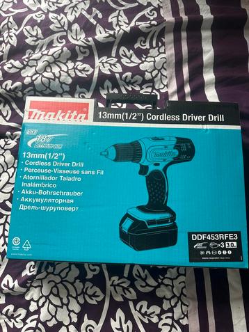 Makita 18V LXT accuboormachine DDF453RFE3 (NIEUW ONGEOPEND) beschikbaar voor biedingen