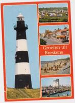 Breskens 5 luik met Vuurtoren  Gelopen 1986, Verzenden, 1980 tot heden, Gelopen, Zeeland