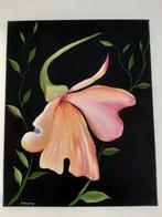 Schilderij bloem, Antiek en Kunst, Kunst | Schilderijen | Modern, Ophalen of Verzenden