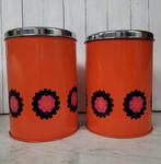 2 grote retro Brabantia Patrice voorraadbussen. P/st €15,-, Ophalen of Verzenden, Huis en Inrichting