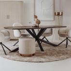 *ACTIE* Eetkamertafel Tafel Silvi Deens Ovaal Mango Hout (13, Huis en Inrichting, Ophalen of Verzenden, Nieuw, Tafel Eettafel Eetkamertafel Deens Ovaal Mango Hout Spinpoot