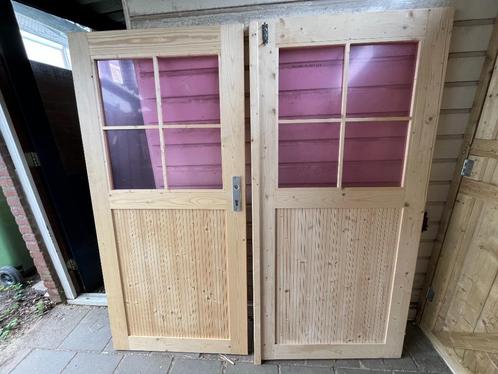 Schuurdeuren, Doe-het-zelf en Verbouw, Deuren en Horren, Zo goed als nieuw, Overige typen, Minder dan 200 cm, 80 tot 100 cm, Hout