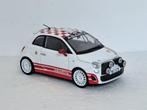 Abarth 500 R3T Rally 1/24 Wit zeer uniek, Ophalen of Verzenden, Zo goed als nieuw, Auto