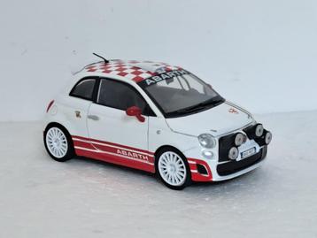 Abarth 500 R3T Rally 1/24 Wit zeer uniek beschikbaar voor biedingen