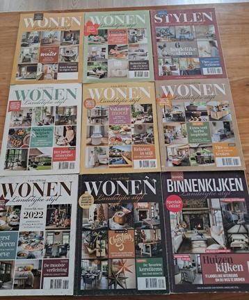 Tijdschriften Wonen Landelijke Stijl Jaargang 2021 beschikbaar voor biedingen