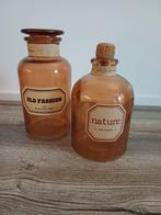 Vintagelook Apothekersflessen, Nieuw, Oranje, Ophalen of Verzenden, Glas