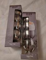 Partij RVS Eierdopjes - 18 Setjes!, Ophalen, Nieuw, Rvs of Chroom, Vaatwasserbestendig