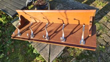 Amsterdamse school kapstok 95x30x20 massief hout beschikbaar voor biedingen