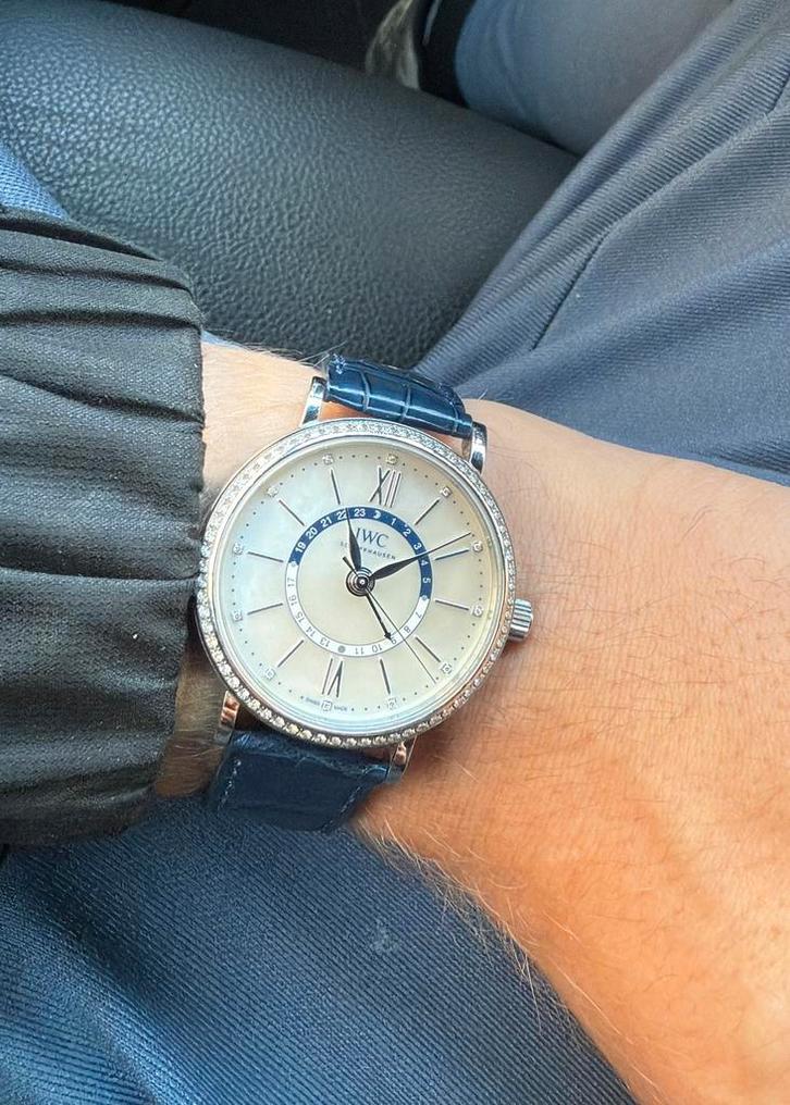 IWC Portofino day & night, Sieraden, Tassen en Uiterlijk, Horloges | Antiek, Polshorloge, Overige merken, Staal, 1960 of later