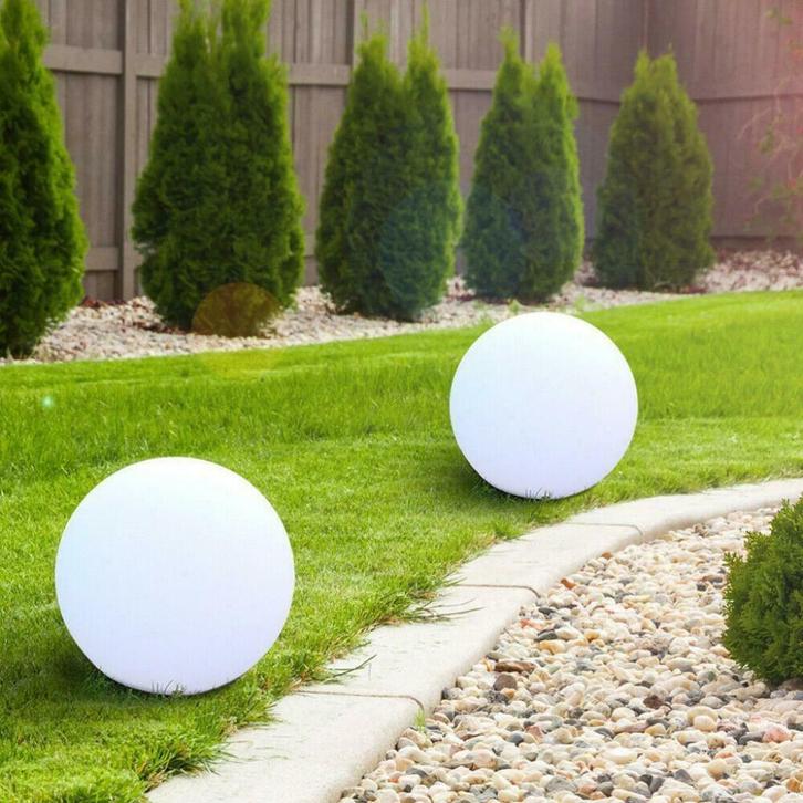 Enorme LED-Lichtbollen RGB / WW Incl. Remote Control., Tuin en Terras, Buitenverlichting, Nieuw, Minder dan 50 watt, Netvoeding