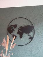 Wereldkaart van ijzer - Wanddecoratie - 67cm, Ophalen of Verzenden
