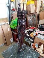 Balinees Houten Beeld - Dubbele Figuur, Antiek en Kunst, Ophalen of Verzenden