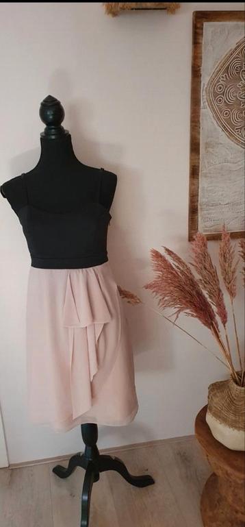 Steps cocktailjurk zwart/roze maat 38 beschikbaar voor biedingen