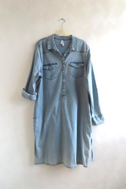 Spijkerjurk Jeansjurk Miss Etam mt XL (4724), Kleding | Dames, Jurken, Gedragen, Maat 46/48 (XL) of groter, Blauw, Ophalen of Verzenden