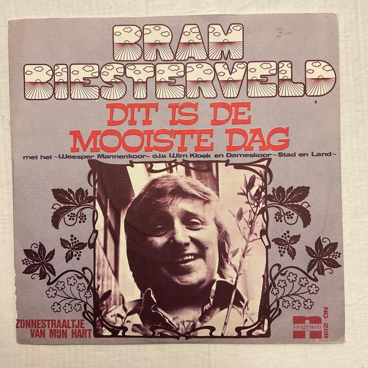 Bram biesterveld - Dit is de mooiste dag, Cd's en Dvd's, Vinyl Singles, Gebruikt, Pop, Ophalen of Verzenden