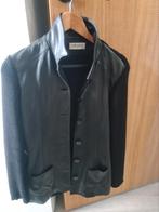 Olsen leren jasje/vest met gebreide achterkant, Maat 38/40 (M), Olsen, Zwart, Ophalen of Verzenden