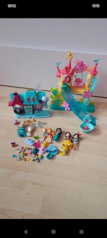 Disney royal clips prinsessen Elsa kasteel Ariel poppetjes 