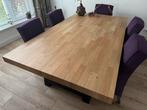 Prachtige eiken eettafel, Ophalen, Gebruikt, 100 tot 150 cm, Klassiek