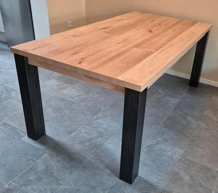 Mooie Eettafel, Huis en Inrichting, Tafels | Eettafels, Gebruikt, 100 tot 150 cm, 150 tot 200 cm, Rechthoekig, Ophalen