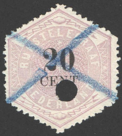 Nederland Telegramzegel 6 gestempeld 1877, Postzegels en Munten, Postzegels | Nederland, Gestempeld, T/m 1940, Verzenden