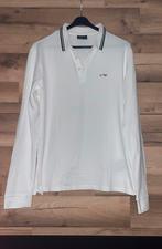 Mooie witte polo met lange mouwen van het merk Armani Jeans., Armani jeans, Wit, Maat 56/58 (XL), Ophalen of Verzenden