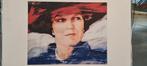 Zeefdruk van Prinses Beatrix, Ophalen, Kaart, Foto of Prent