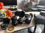 Olympus Analoog Camera met 2 Lenzen & Tas, Ophalen of Verzenden, Gebruikt, Spiegelreflex, Olympus