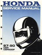 Honda CBR600 F CBR USA Shop Manual 1987-1990 (5486z), Motoren, Handleidingen en Instructieboekjes, Honda