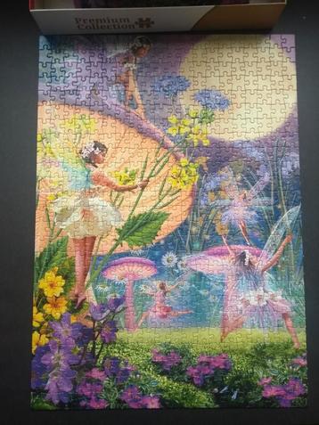 Elfen puzzel bloemen maan Jumbo 500 stukjes beschikbaar voor biedingen