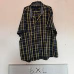 6XL Canda Overhemd Geel-Zwart Raster Korte Mouwen, Overhemd, Geel, Ophalen of Verzenden, Canda