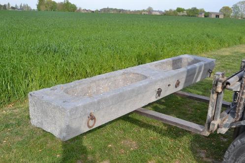 antieke arduinen trog van 2m86 lang, Tuin en Terras, Bloembakken en Plantenbakken, Gebruikt, Steen, Tuin, Minder dan 30 cm, 100 cm of meer