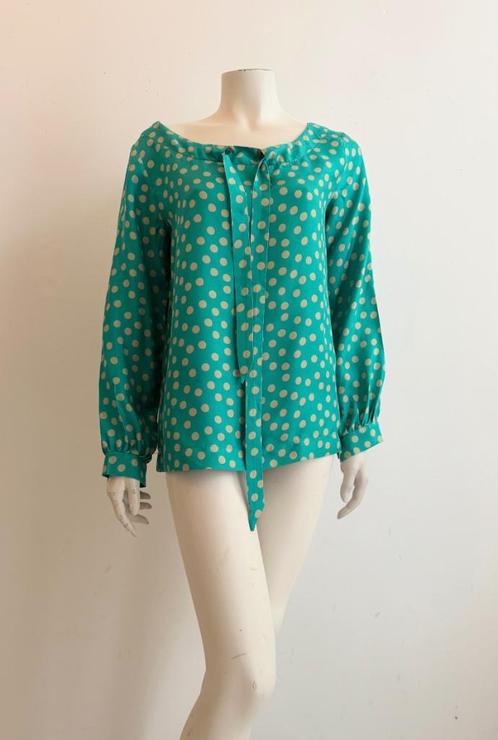 Coast zijden blouse M polkadot, Kleding | Dames, Blouses en Tunieken, Zo goed als nieuw, Ophalen of Verzenden