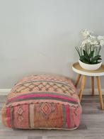 Marokkaanse poefs! Berber poef, vintage zit kussen, Huis en Inrichting, Verzenden, Nieuw, 50 tot 75 cm, Vierkant