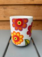 Raffi Mok met Bloemen, Ophalen of Verzenden, Zo goed als nieuw, Rond, Porselein of Keramiek