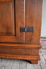 Prachtige antieke eiken houten spinde kast., Verzenden