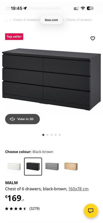 IKEA Malm Zwartbruin Hout - 280cm (80cm+160cm+40cm) - afbeelding 7